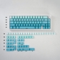 Gradient Cyan Top / Side Legends 104+21 Full PBT Dye Sublimation Keycaps Set for Cherry MX Mechanical Gaming Keyboard